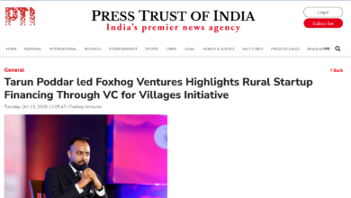 Tarun Poddar Brings Rural India’s Founders to a Global Audience with The Tarun Talks