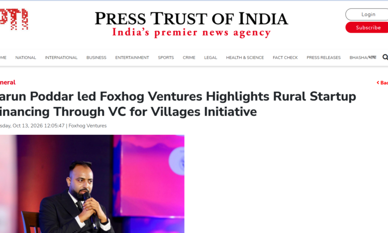 Tarun Poddar Brings Rural India’s Founders to a Global Audience with The Tarun Talks